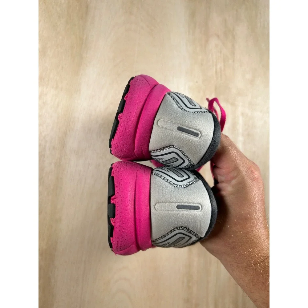 Brooks Ghost 14 Womens size 7 Running Shoes Grey Pink Teal Athletic Sneakers